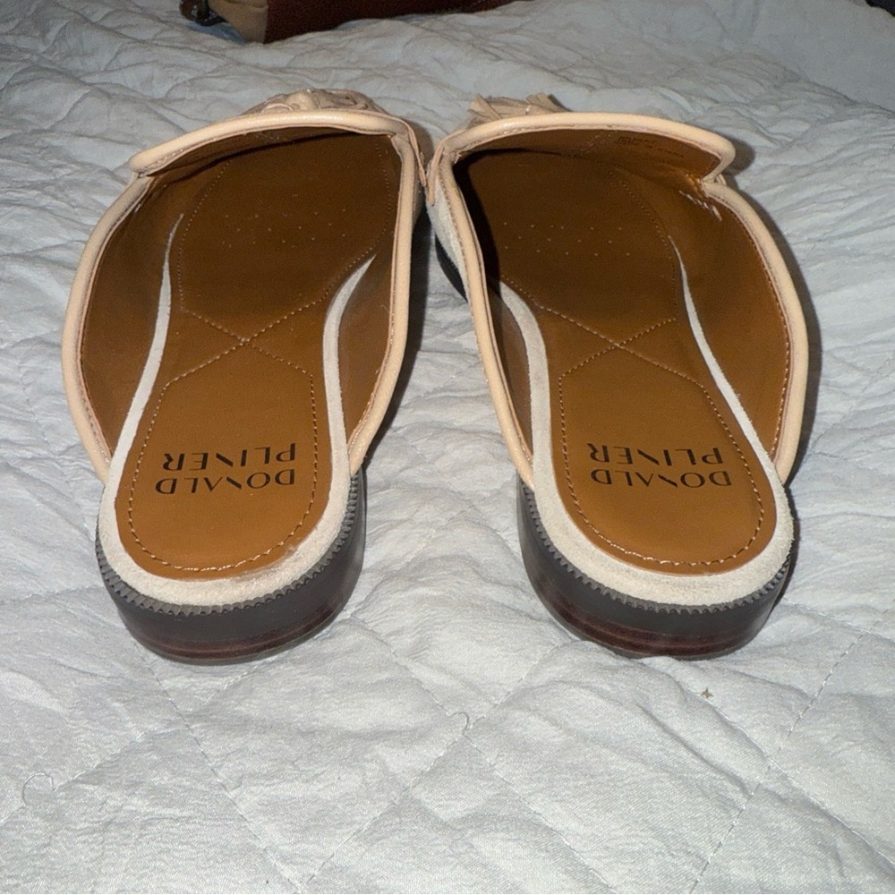 Donald J. Pliner Beige Tassel Mules - Picture 5 of 8
